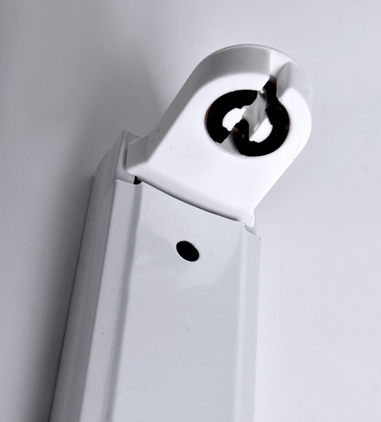 #pack X 10 Liston Vacio P/tubo Led 120cm+zocalos G13+cables